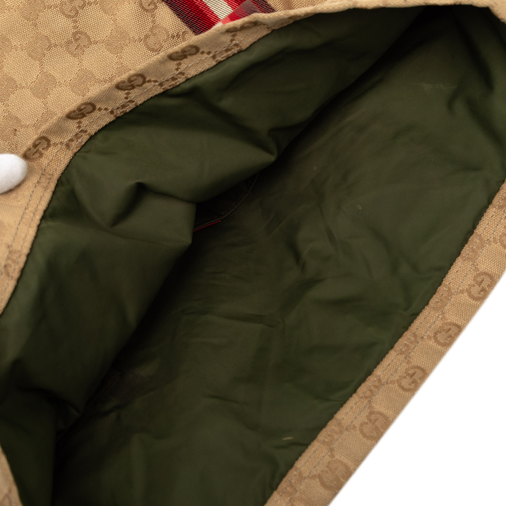 Pre-Loved Gucci GG Canvas Web Tote - Picture 8 of 9